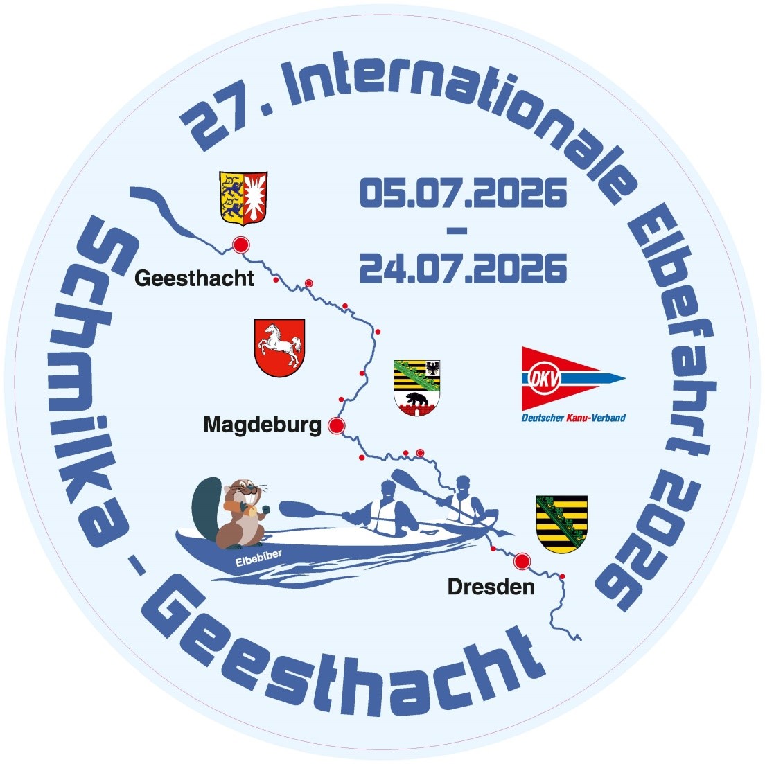 Logo 27. Internationale Elbefahrt Logo 27te IEF